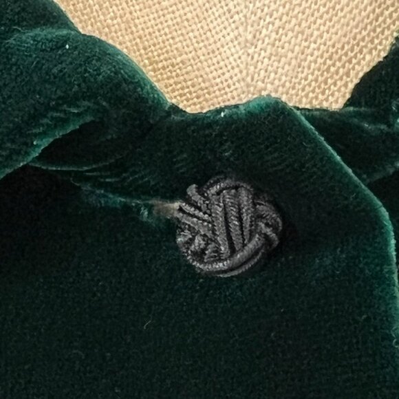 Vintage First Issue Button Up Women Medium Velour Shirt Silk Work Party Top Core - Picture 4 of 15